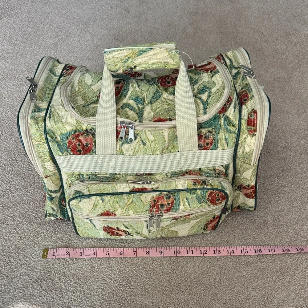 Ladybug Patterned Travel Weekender Bag/Tote
